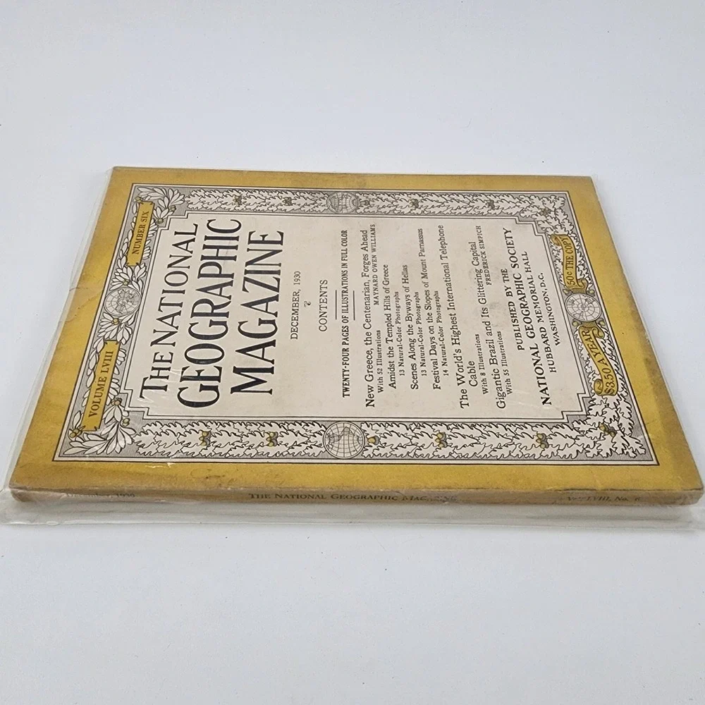 National Geographic Magazine December 1930‎ No  Insert